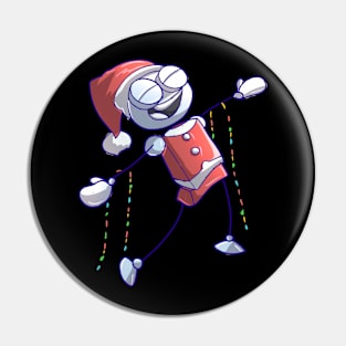 Christmas Bot Pin