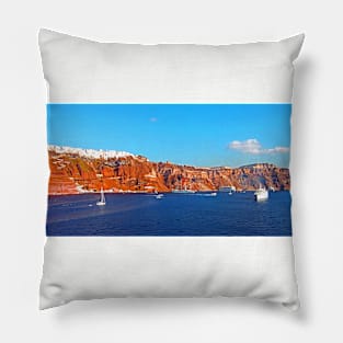 Santorini Cliffs Pillow