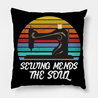 Sewing mends the Soul Pillow