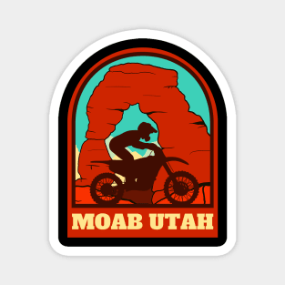 Retro Moab Utah Magnet