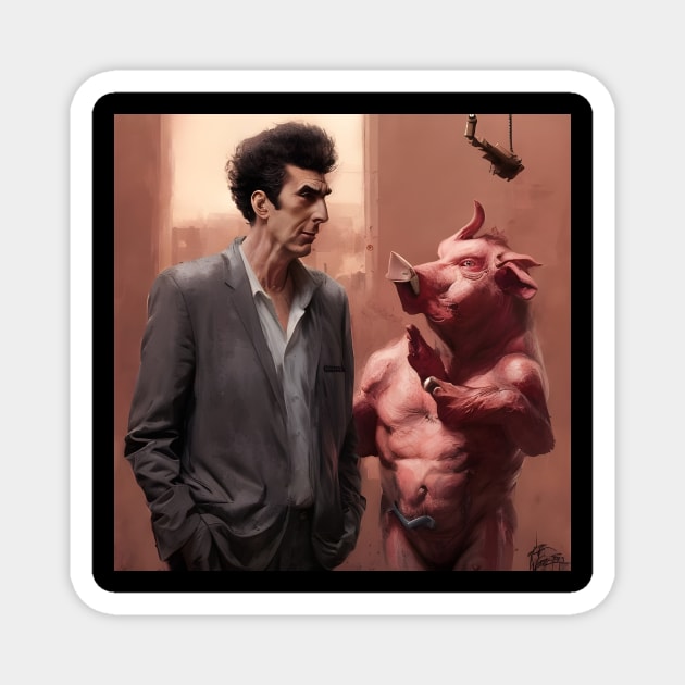 Pigman baby! Magnet by Surrealfeld