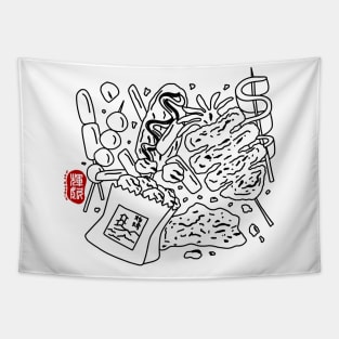 fried street food Tapestry