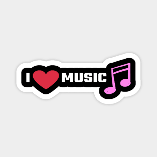 I Love Music/I Heart Music Magnet