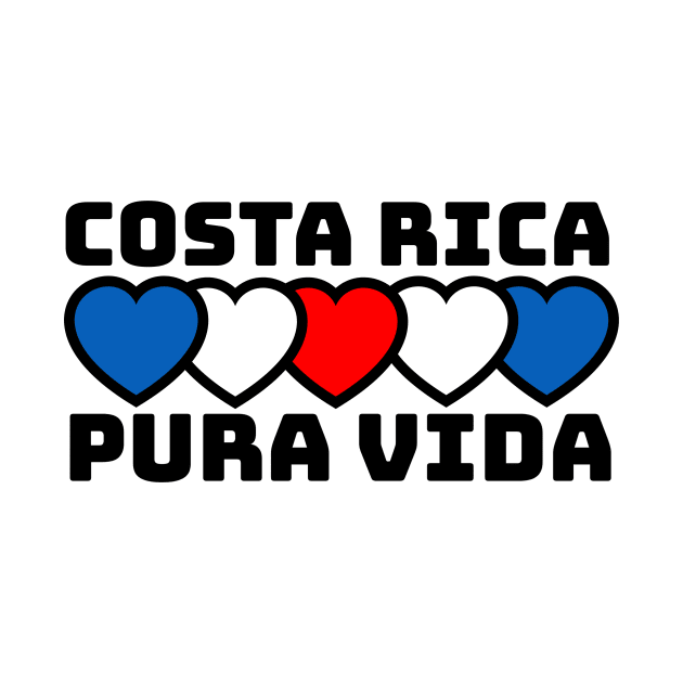 Pura Vida Hearts: Celebrate Costa Rica by Costa Rica Designs