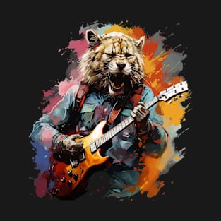 Leopard Playing Guitar T-Shirt