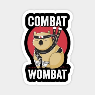 Combat Wombat Funny Magnet