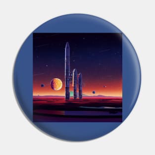Interplanetary Spaceport Pin