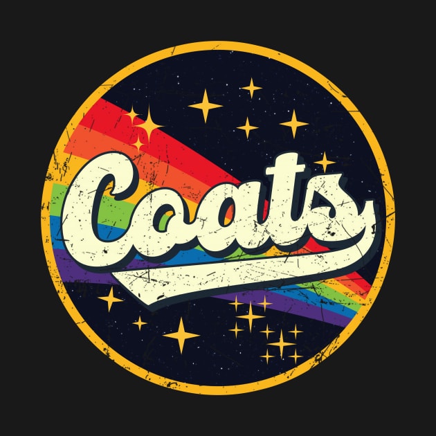 Coats // Rainbow In Space Vintage Grunge-Style by LMW Art