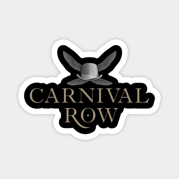 Carnival Row Winged Bowler Large Text Magnet by Bevatron