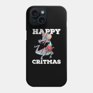 Critical Hit D20 Dice RPG Meme PnP Dragon Happy Critmas Gift Phone Case