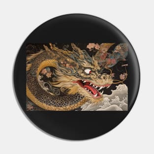 Ukiyo-e Japanese Art - Fantasy Dragon Pin