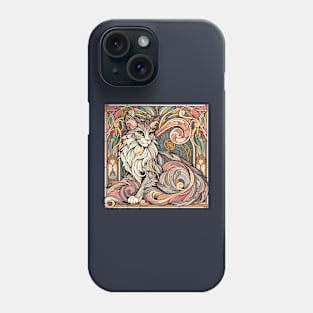 Kitty Cat Art Nouveau Phone Case