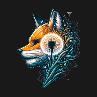 Dandelion fox AI T-Shirt