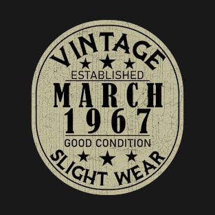 Vintage Established March 1967  - Good Condition Slight Wear T-Shirt
