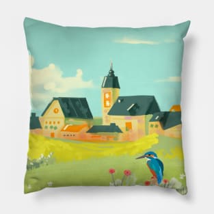 City on a hill Pillow