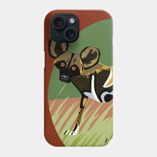 African Wild dog Phone Case