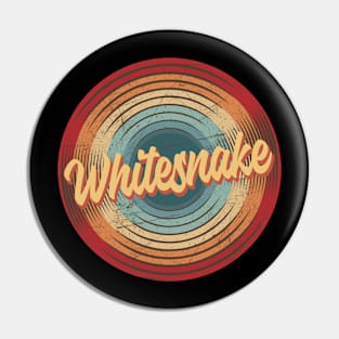 whitesnake vintage circle Pin