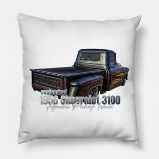 Customized 1956 Chevrolet 3100 Apache Pickup Truck Pillow