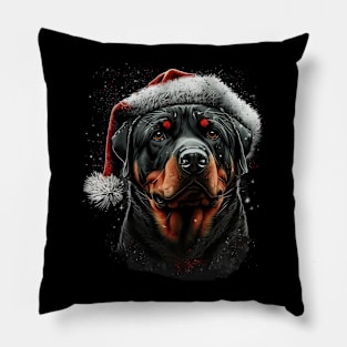 Rottweiler christmas Pillow