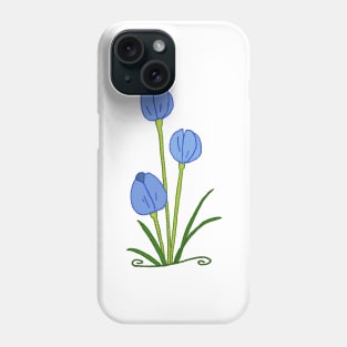 Blaue Blumen Phone Case