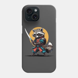 Raccoon Samurai Phone Case