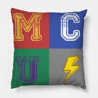 Old School MCUniversity Logo Pillow