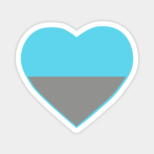 Pride Flag Heart Autosexual Magnet