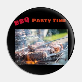 Barbecue Party Time Pin