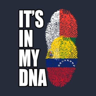 Malagasy And Venezuelan Mix Heritage DNA Flag T-Shirt