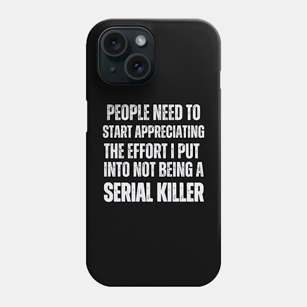 Serial Killer Phone Case by Charlie Dion