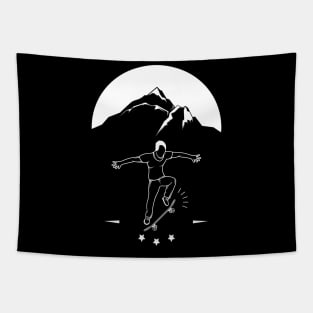 Skateboarder Boarder Skater Skating Mountain Gift Tapestry