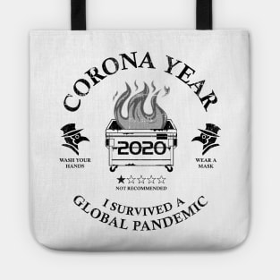 Corona Year 2020 ✅ I Survived A Global Pandemic Tote