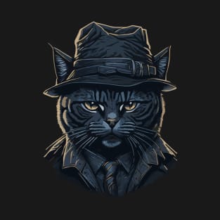 Gansgta mafia cat art T-Shirt