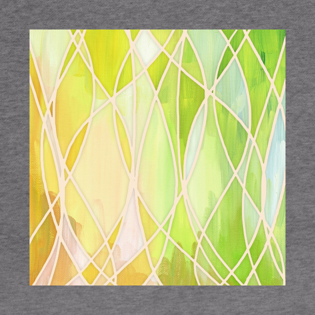 Lemon Lime Love Abstract Painting In Yellow Green Painting