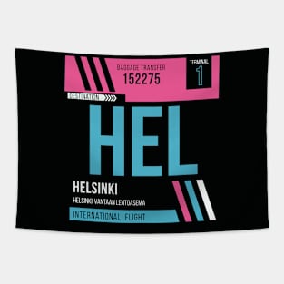 Helsinki (HEL) Airport Code Baggage Tag Tapestry