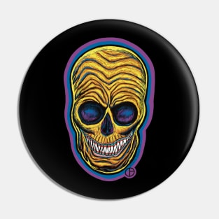 Psychedelic Skull Pin