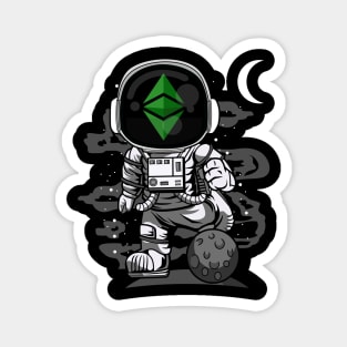 Astronaut ETH Ethereum Classic Coin To The Moon Crypto Token Cryptocurrency Wallet Birthday Gift For Men Women Kids Magnet