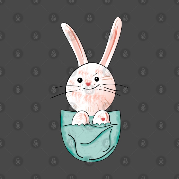 Little rabbit in the pocket by spontania