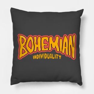 Bohemian Style - Skate-Inspired Graphic Lettering Shirt Pillow