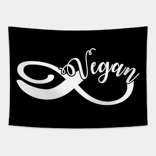 Vegan infinity sign Tapestry