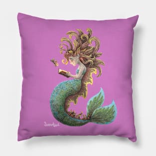 The mermaid and the book Pillow
