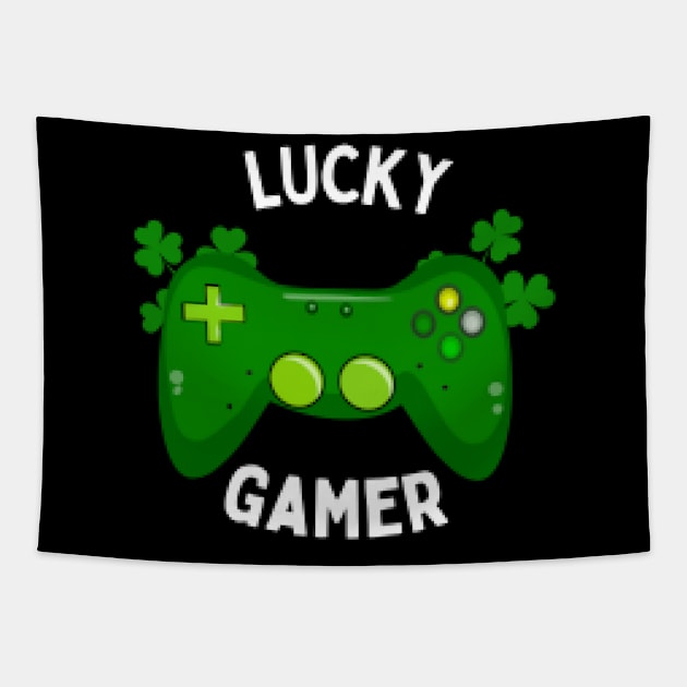 Lucky Gamer Pixelated Tapestry by ODIN DESIGNS