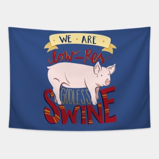 Low-Res Godless Swine Tapestry