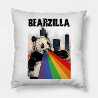 Bearzilla Panda Pillow