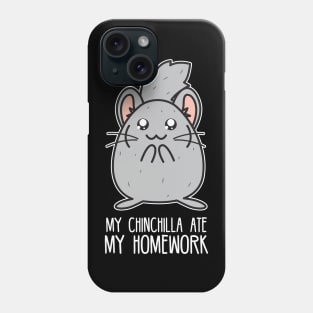 My chinchilla at my homework Phone Case