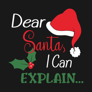 Dear Santa (Light Text) T-Shirt