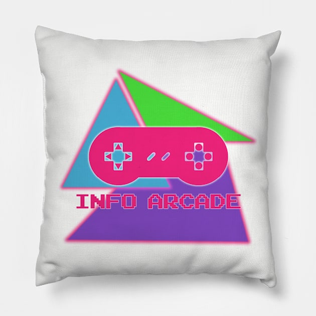 Info Arcade OG Logo Pillow by InfoArcade