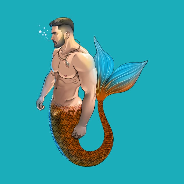 Handsome Merman by TheArtOfRichie