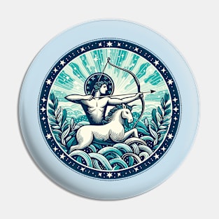 "Celestial Bliss: Sagittarius Unleashed" - Zodiac Horoscope Star Signs Pin