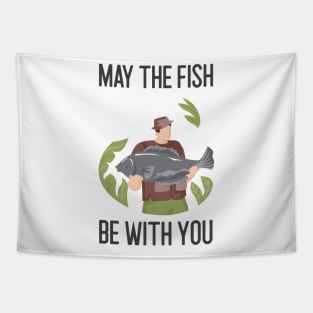 May The Fish Be With You Tapestry